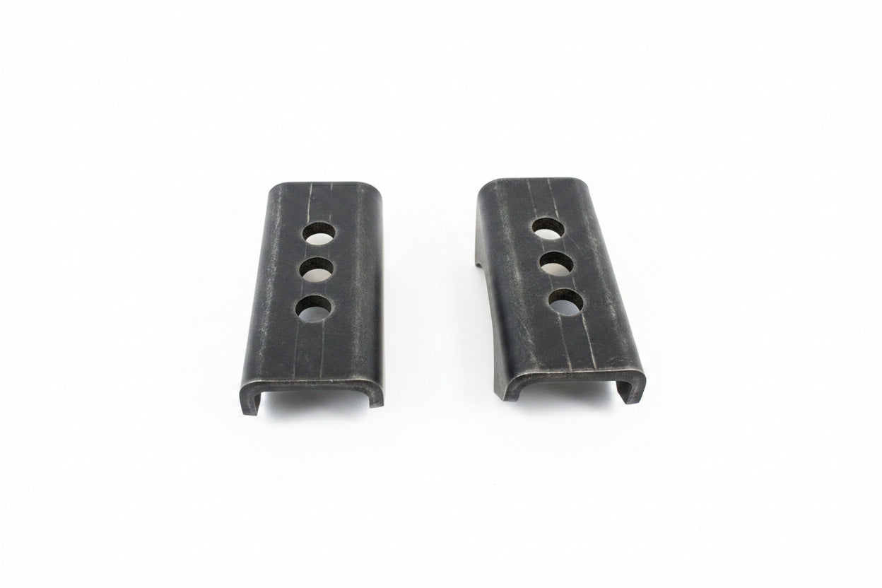 3" Leaf Spring Axle Perch 3 Hole 1/2" Center Pin Head