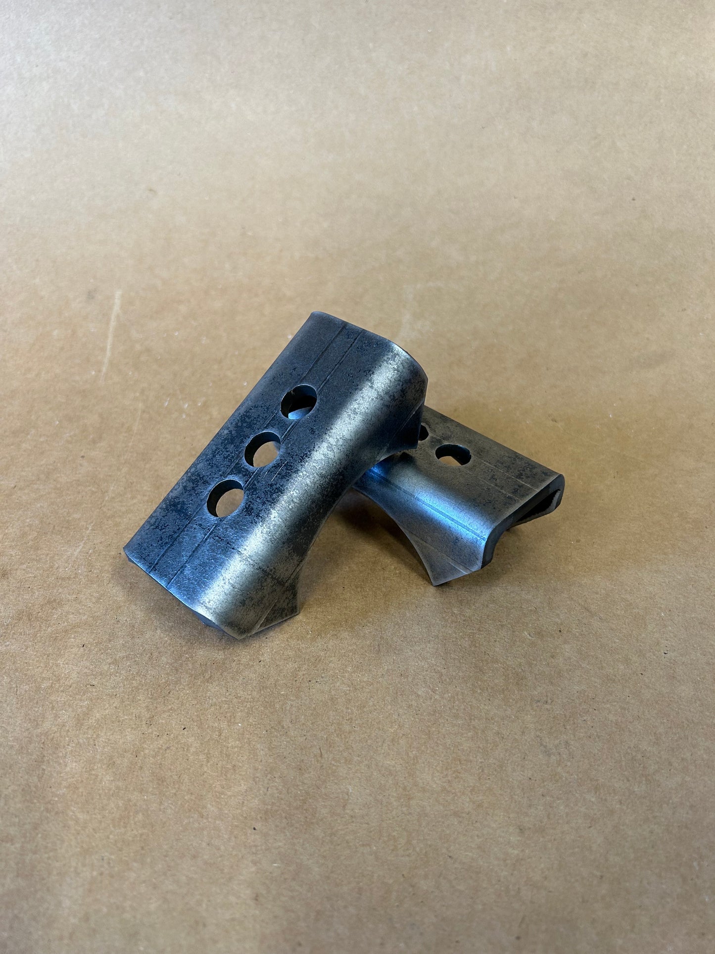 3" Leaf Spring Axle Perch 3 Hole 1/2" Center Pin Head